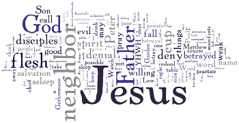 Mid-week Lent II 2014 Wordle