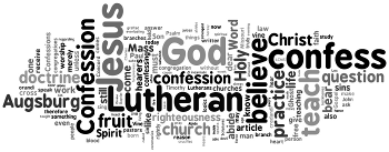 Presentation of the Augsburg Confession (transferred) 2014 Wordle