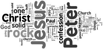 Confession of St. Peter 2015 Wordle